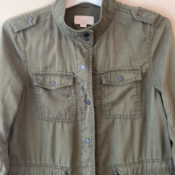 Loft button up drawstring army jacket -S Pettit - Picture 2 of 10